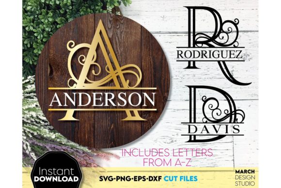 Download Split Monogram SVG, Monogram Letter SVG - Gram Collection