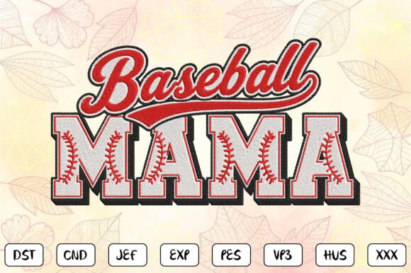 Download Baseball Mama Embroidery Design - Mama embroidery Collection