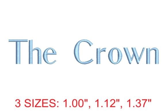 Download The Crown Embroidery Font - Premium Resources