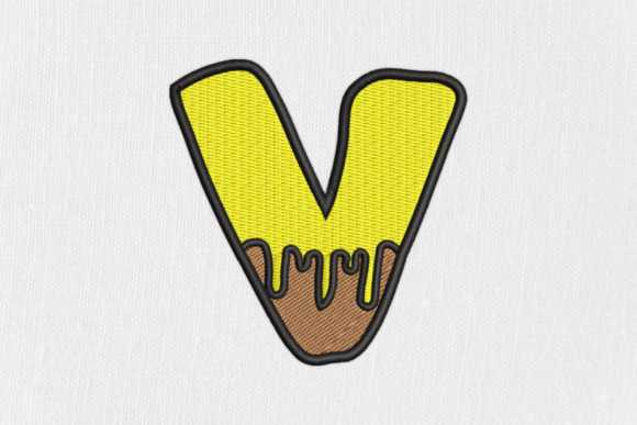 Download Letter V Bee Monograms - Gram Collection