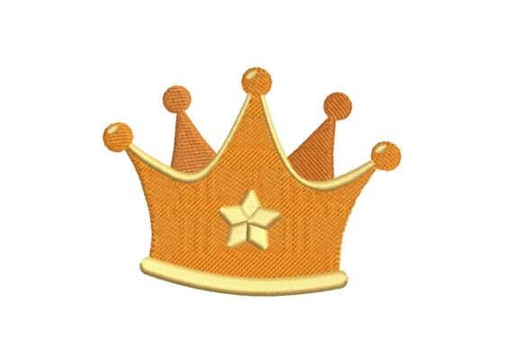 Download Golden Royal Crown Embroidery Design - Crown embroidery Collection