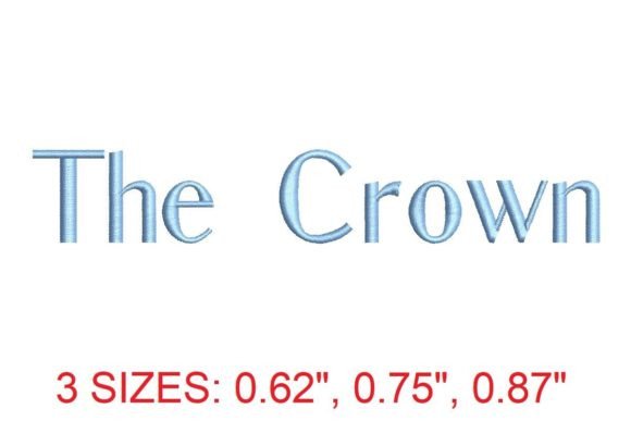 Download The Crown Embroidery Font - Premium Resources