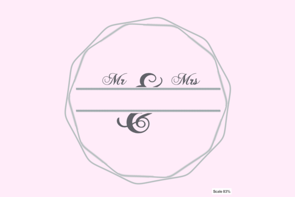 Download Mr &amp; Mrs Monogram Frame - Gram Collection