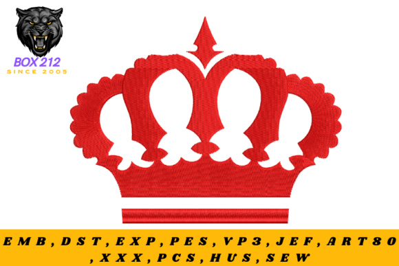 Download The Crown Embroidery Design - Crown embroidery Collection