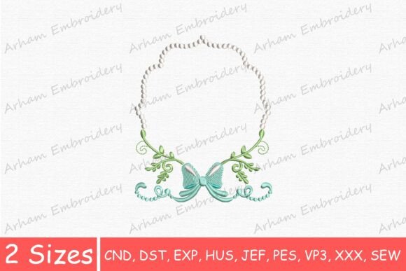 Download Elegant Beaded Monogram Frame - Gram Collection