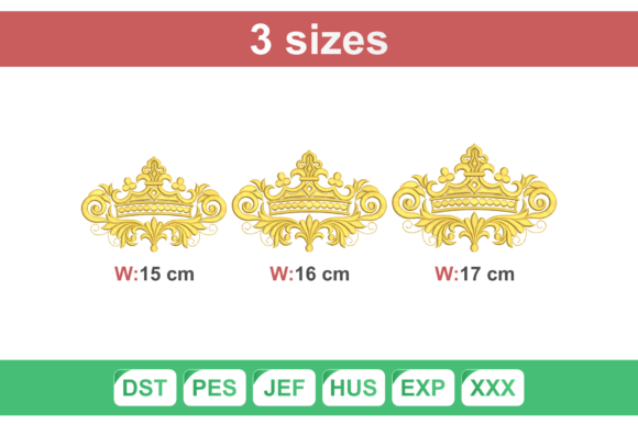 Download Royal Crown Embroidery Design - Crown embroidery Collection