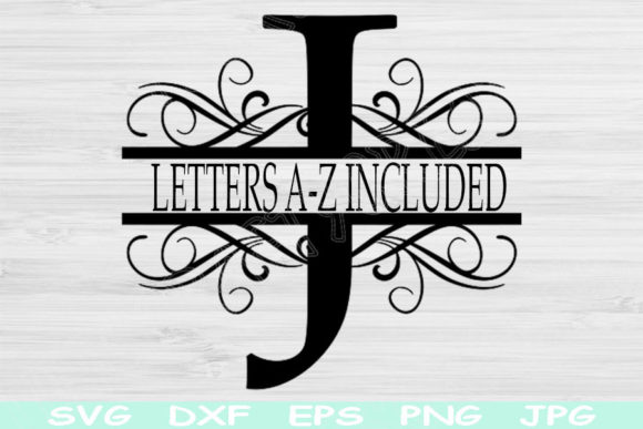 Download Split Monogram Letter Svg File Cricut - Gram Collection