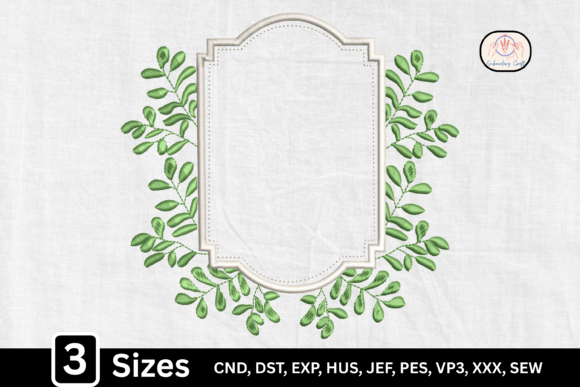 Download Floral Elegant Monogram Frame - Gram Collection