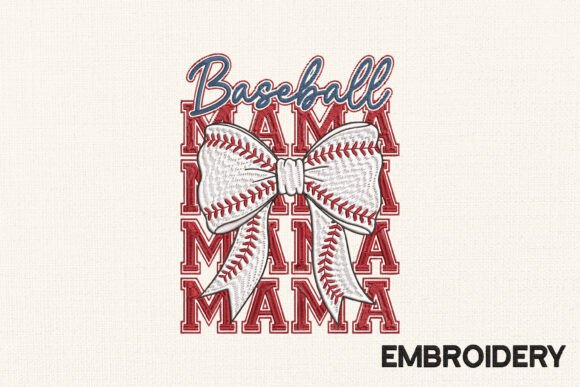 Download Baseball Mama Embroidery, Mother's Day - Mama embroidery Collection