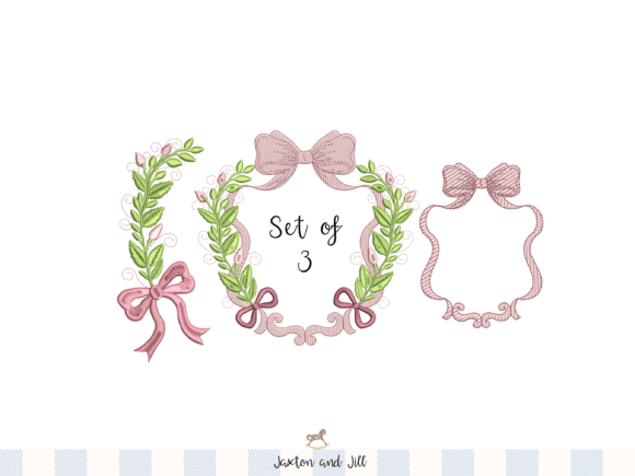 Download Laurel Wreath Monogram Frame Embroidery - Gram Collection
