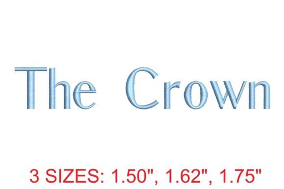 Download The Crown Embroidery Font - Premium Resources